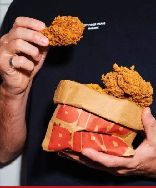 BonBird fried chicken and branded packaging